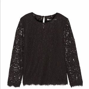 Diane von Furstenberg Brielle Black Lace Top
NWT